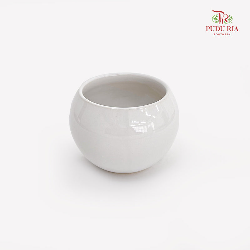 DH-10cm YQ White Pot