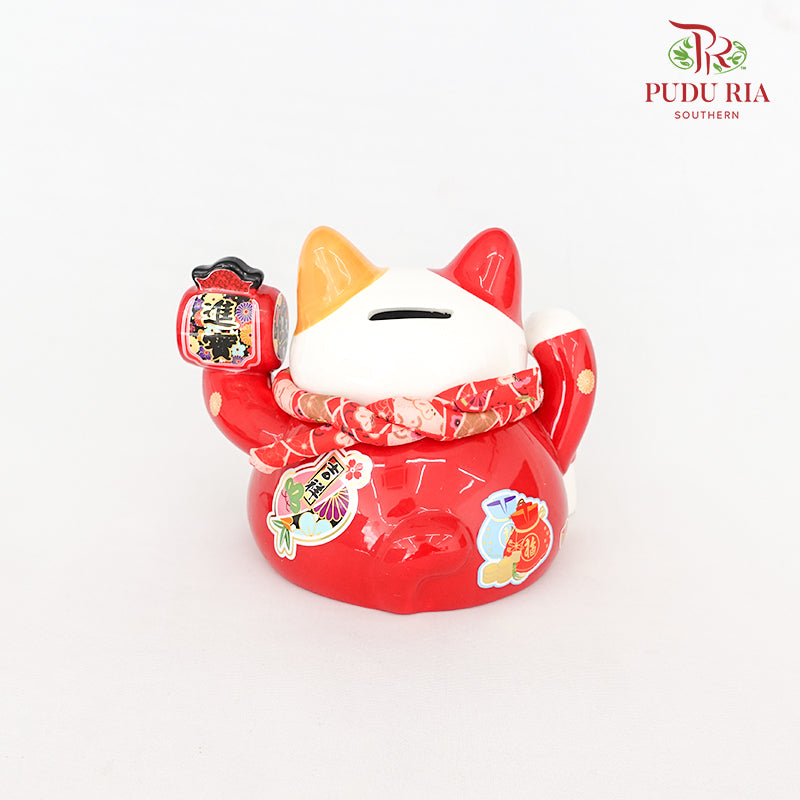 6.5' Lucky Cat Red - FBA077#1