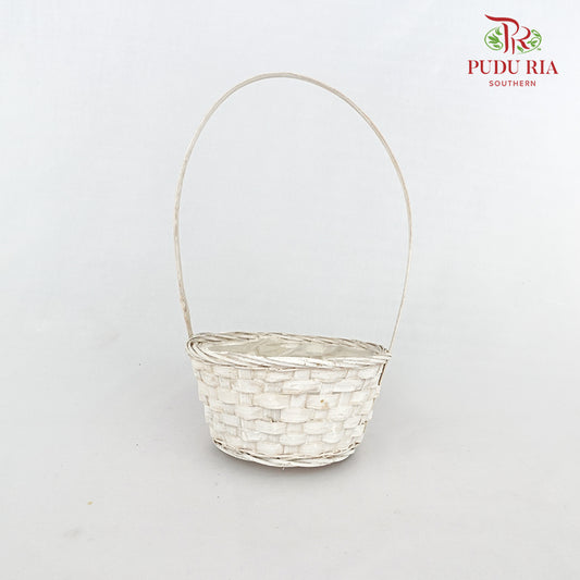 Simple White Basket - P02/1