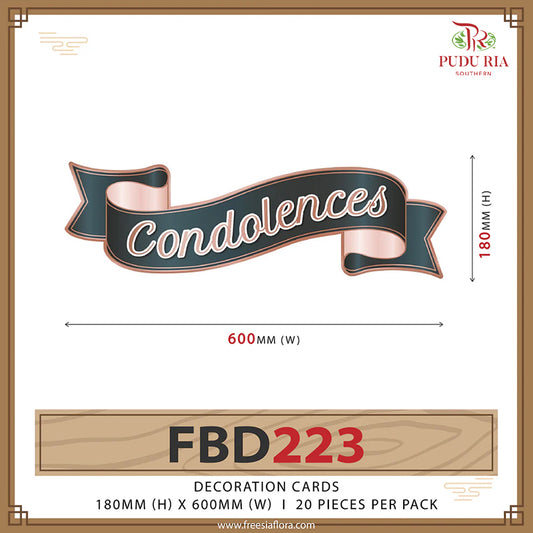 Decoration Cards Condolences - FBD223