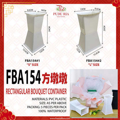 Rectangular Bouquet Container - FBA154