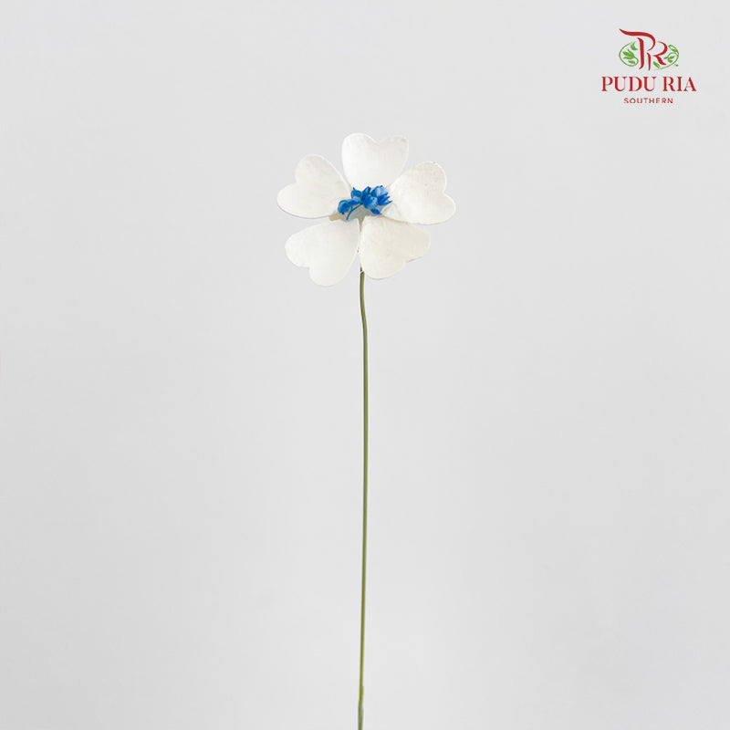 Dry Violet Love Shape - Center Blue