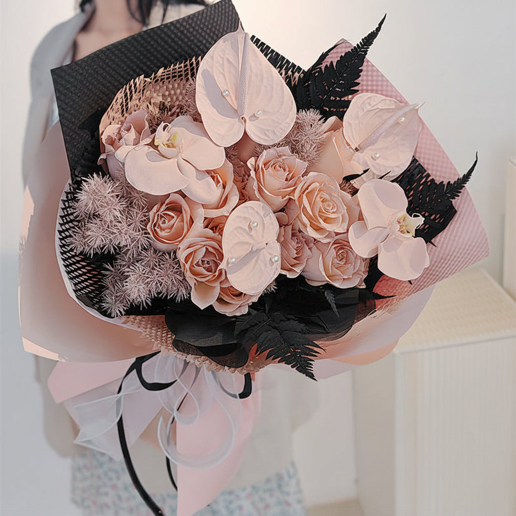 Colour Spray Rose Bouquet (15 Stems)