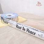 Opp Metallic Printed Condolences Ribbon - Rest In Peace / 深切哀悼 - FRB141