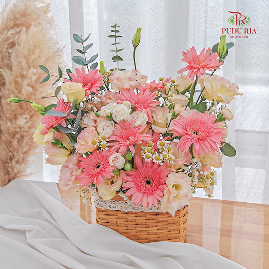 Flower Basket Arrangement  #4