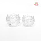 Striped Lotus Vase