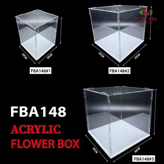 Clear Acrylic F lower Box  - FBA148