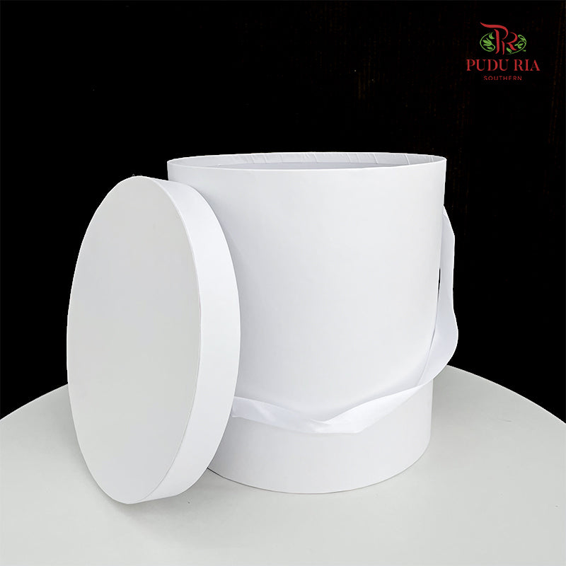 Buckets Flower Box - White