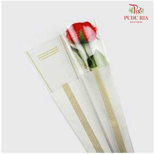 Plastic Wrapping White - FPL073#1 - Pudu Ria Florist Southern