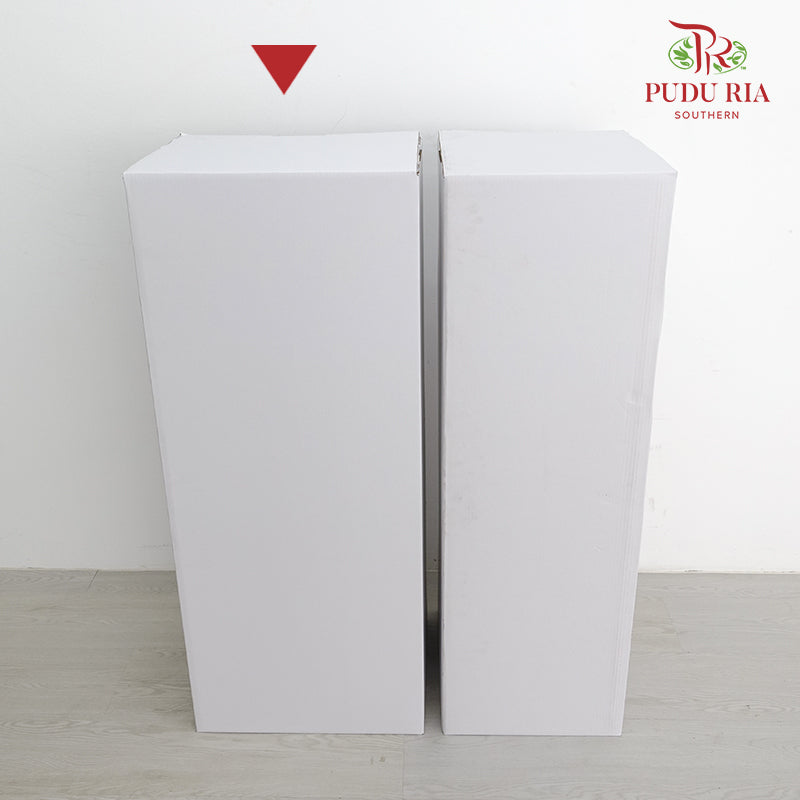 Paper Box Stand Foldable - White