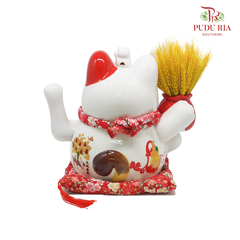 11' Lucky Cat (Swing) 生意兴隆 - FBA072#1 - Pudu Ria Florist Southern