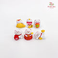 Set Of Lucky Cats Miniature - 6 Pieces