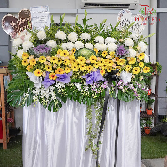 Condolence Flower Arrangement Stand #18 - Pudu Ria Florist Southern