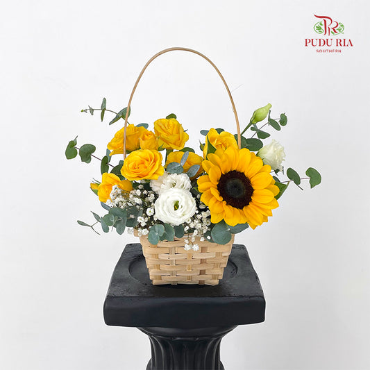 Sunflower Basket Arrangement