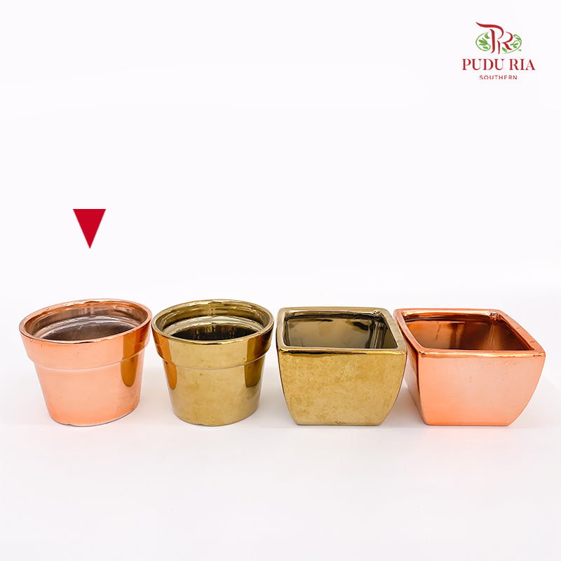 ZF Rose Gold & Gold Pot