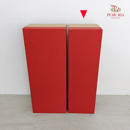 Paper Box Stand Foldable - Red