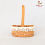 Floral Basket Oval Pearl - FBK001#9