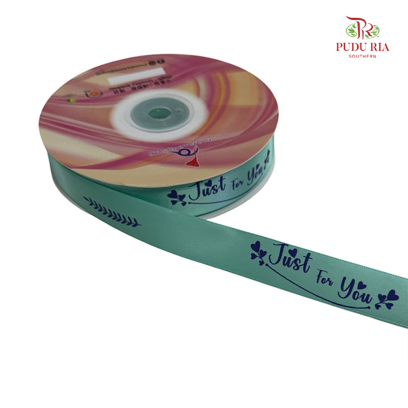 Soft Pastel Colour Premium Satin Ribbon "Just For You" - FRB134