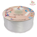 Satin Ribbon White  - FRB063#1 - Pudu Ria Florist Southern