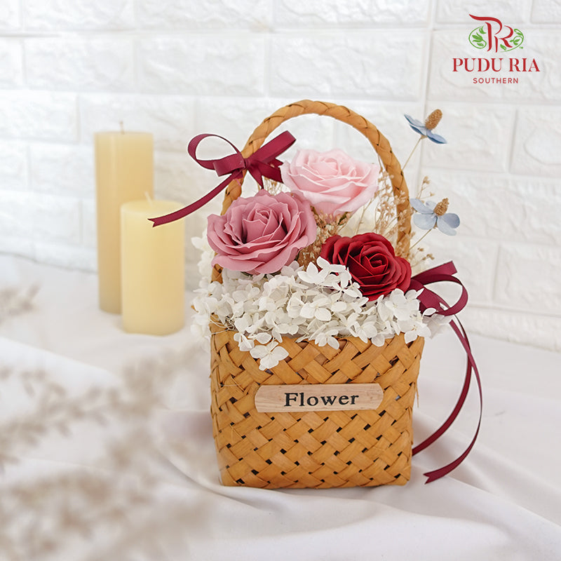 Soap Flower Rose Arrangement - Pudu Ria Florist Southern