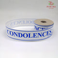 Opp Ribbon Condolences Blue White - FRB036#1 - Pudu Ria Florist Southern