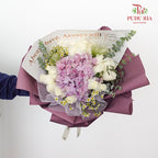 White Rose Bouquet (20 stems) - Pudu Ria Florist Southern