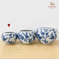 Q1YQ Blue White Porcelain Pot