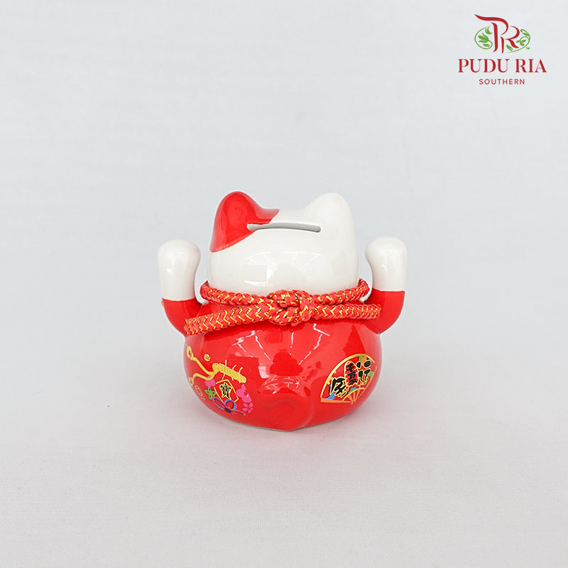 4.5" Lucky Cat Red - FBA083#4