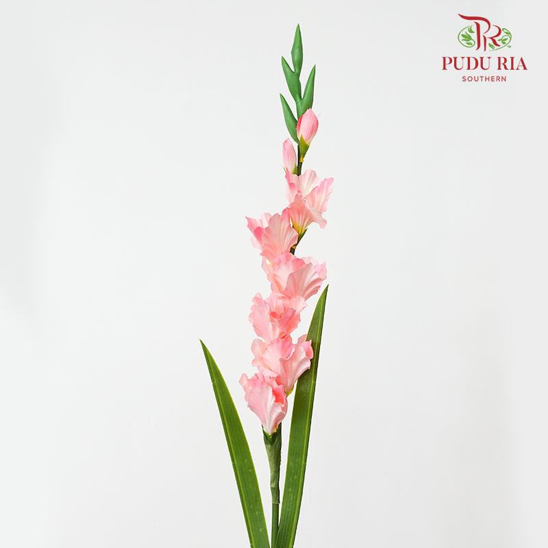 CNY Artificial Gladiolus 92cm - Light Pink (2 Stems)