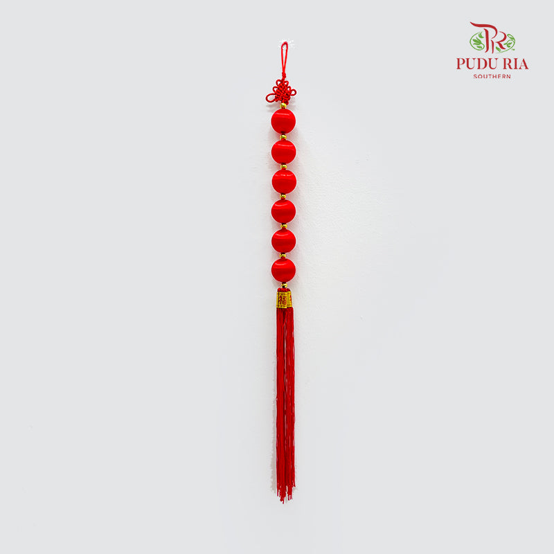6 Red Balls String - 1 Piece