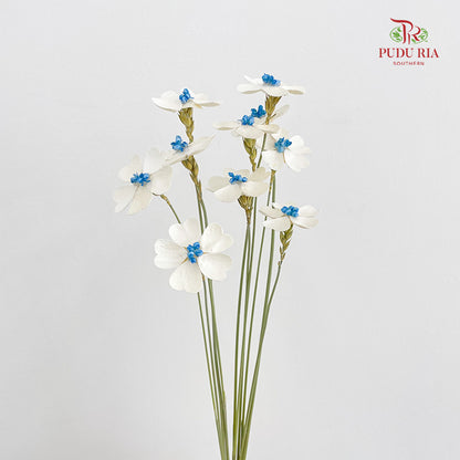 Dry Violet Love Shape - Center Blue