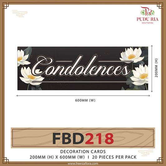 Decoration Cards Condolences - FBD218