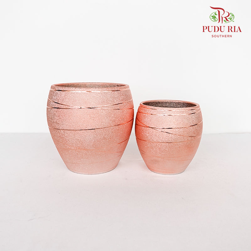 YU-605 Rose Gold Pot