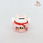 4.5" Solar Lucky Cat Pink - FBA083#2