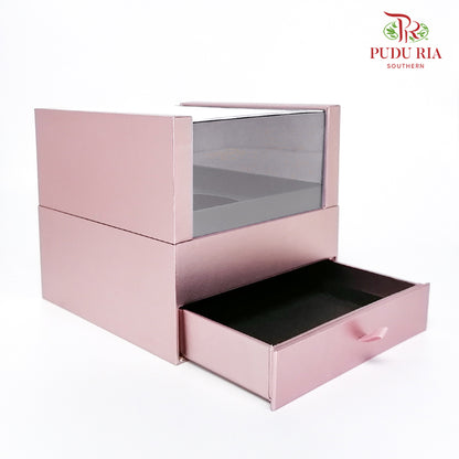 Premiun Acrylic Box With Drawer - FBB044