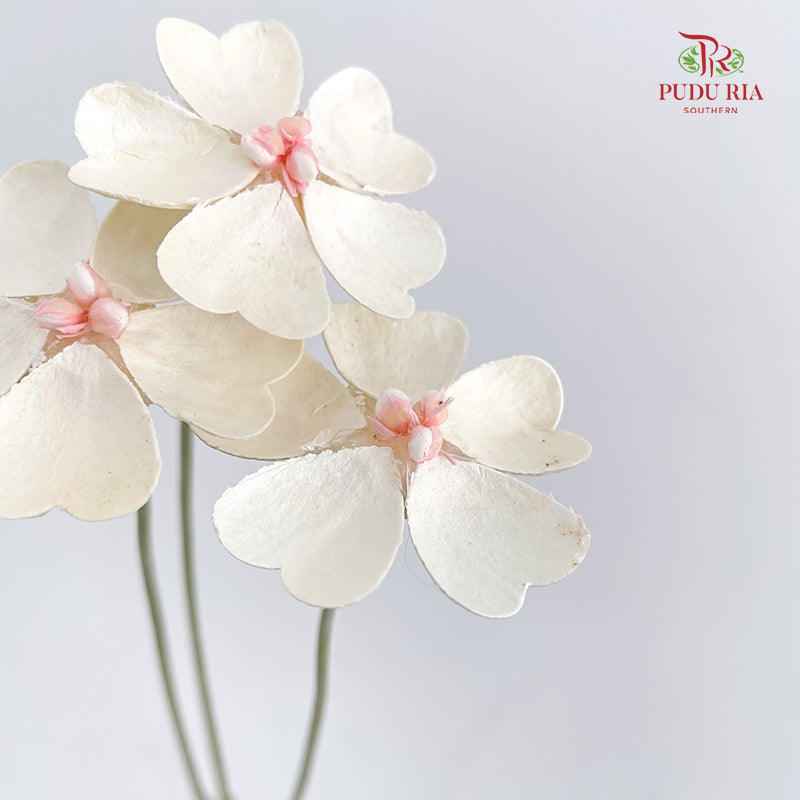 Dry Violet Love Shape - Center Pink