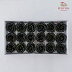 18 Bloom Soap Flowers Gold Liner Black - FBA081#2 - Pudu Ria Florist Southern