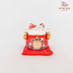 4.5" Solar Lucky Cat Red - FBA083#1