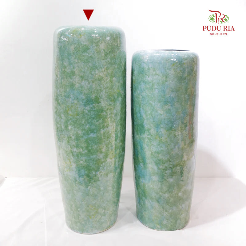 Bicolour Green & Turquoise Vase