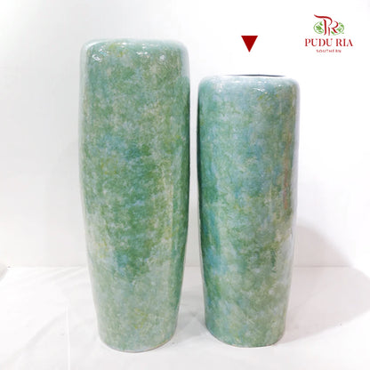Bicolour Green & Turquoise Vase