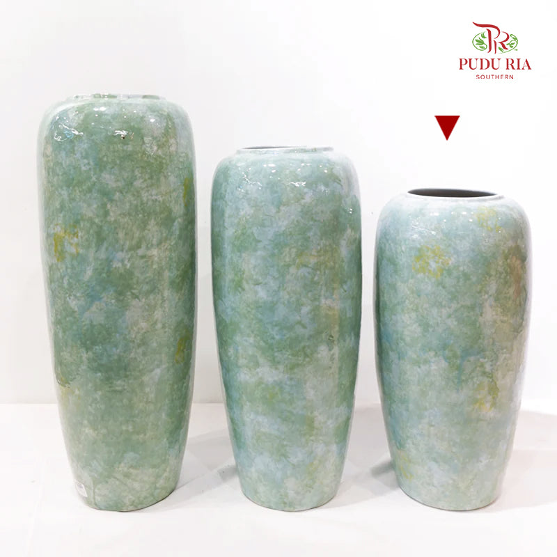 Bicolour Green & Turquoise Vase