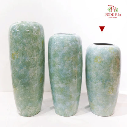 Bicolour Green & Turquoise Vase