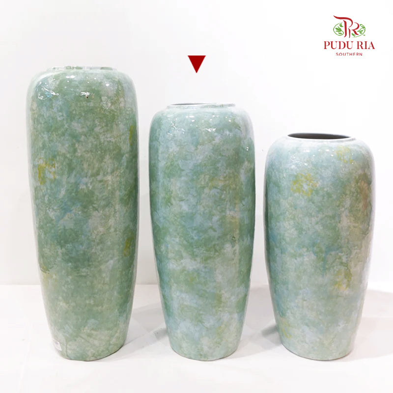 Bicolour Green & Turquoise Vase