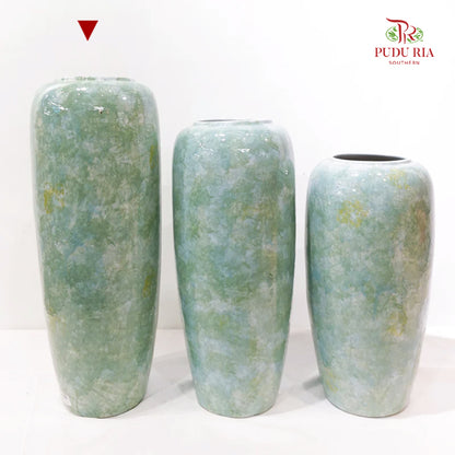 Bicolour Green & Turquoise Vase