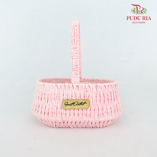 Floral Basket 21-332 Pink