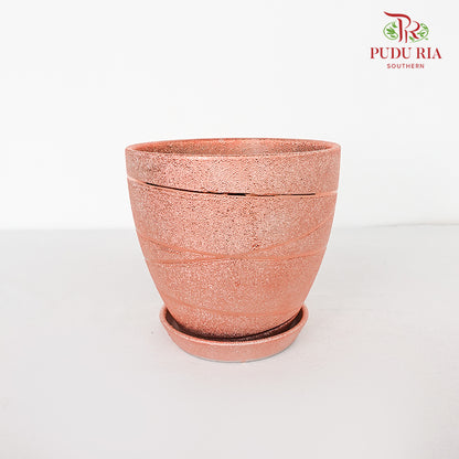 Yu-591 Rose Gold Pot W Tray