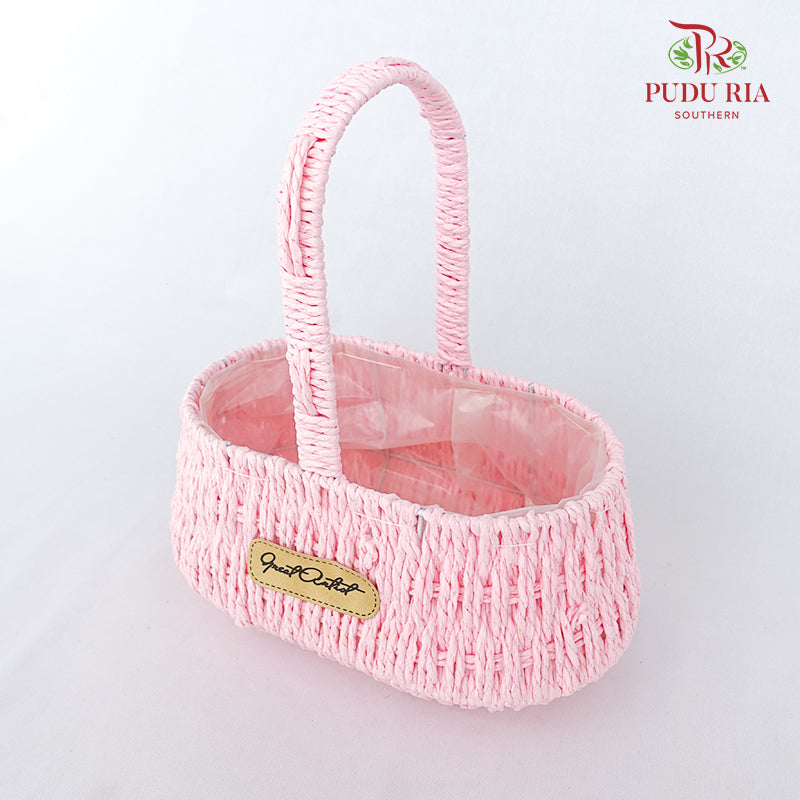 Floral Basket 21-332 Pink
