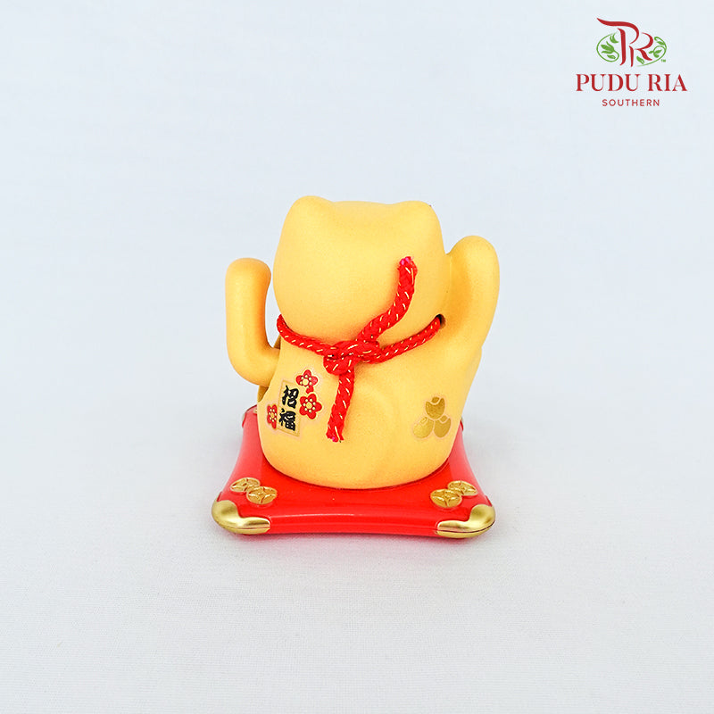 5' Solar Lucky Cat Gold (Swing) - FBA084#1