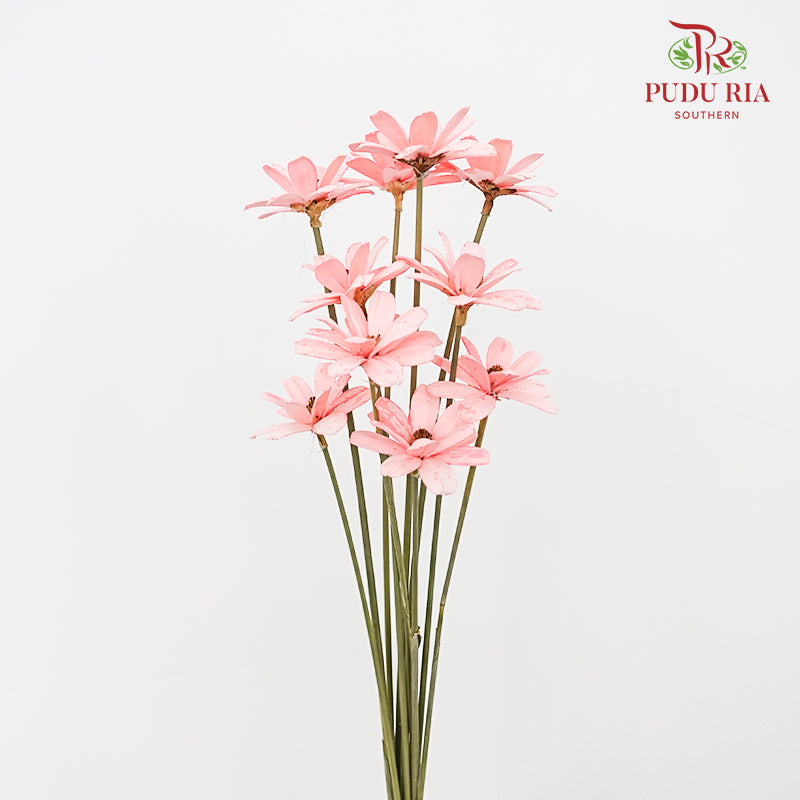 Dry Sunflower Seed Flower - Light Pink