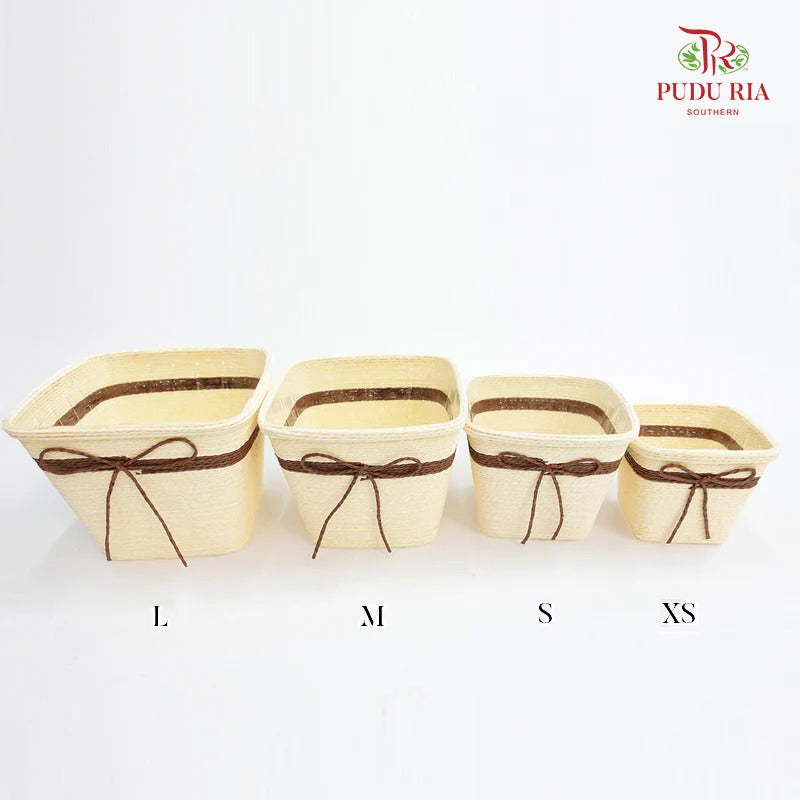 Square Basket Cream